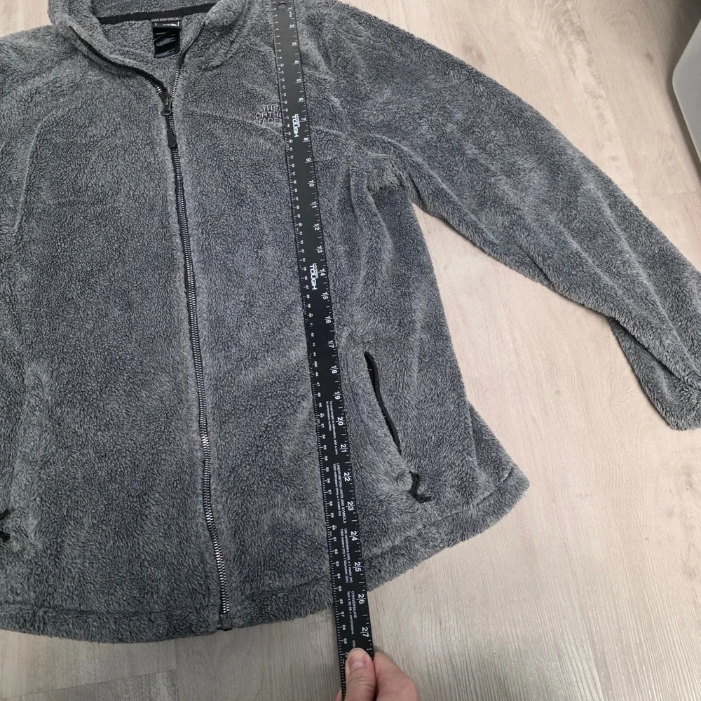 The North Face Osito Fleece Jacket Womens Large Grey Full Zip Soft High Pile L/G